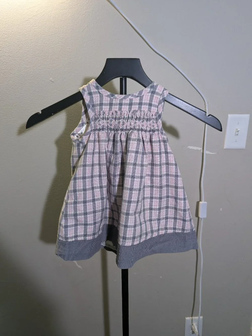 Children's Place Pink & Gray Plaid Sleeveless Dress - Picture 2 of 5